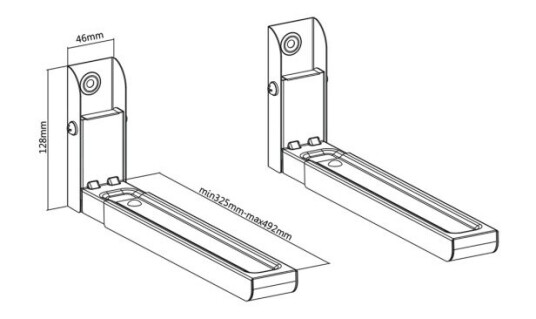 Maclean Mc-915W Mikrobølgeovn Holder