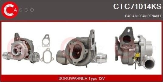 Turbolader CASCO CTC71014KS Turbolader CASCO CTC71014KS