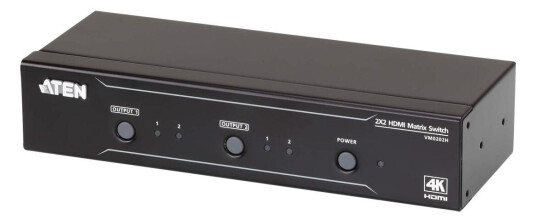 ATEN VanCryst VM0202H 2x2 4K HDMI Matrix Rackmonterbar video/audio switch