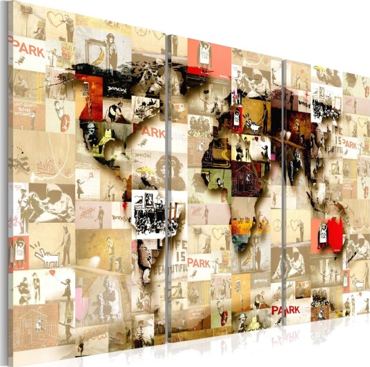 Bilde Graffiti World 90x60 Artgeist sp. z o. o.
