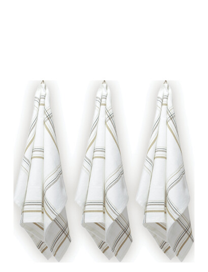The Organic Company Kitchen Towel (3 Pack) - White - 53X 86CM The Organic Company Kitchen Towel (3 Pack) - White - 53X 86CM