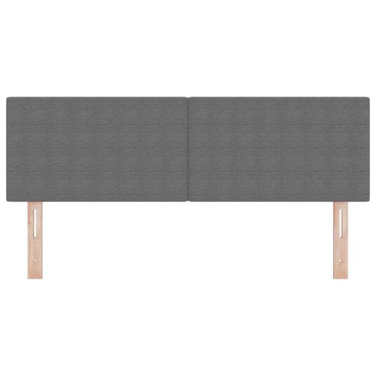LED Hodegjerde Enkelt Design Lysegrå 80 cm Corduroy Stoff
