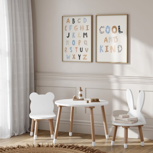 Namly Design Plakat Cool and Kind Alfabet / Sett med 2 POSTER0SQODQ Namly Design Plakat Cool and Kind Alfabet / Sett med 2 POSTER0SQODQ