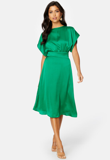 Bubbleroom Occasion Ophelia Open Back Dress Green 2XL