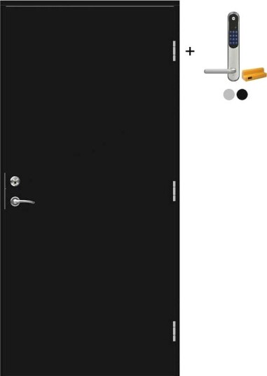Ytterdør Swedoor Advance-Line Nordic Stockholm med Yale Doorman Classic Home