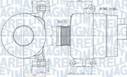 Dynamo MAGNETI MARELLI 063731969010