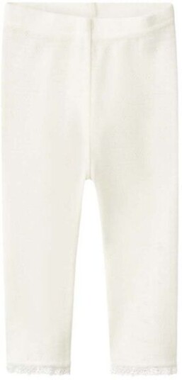 Name It Nbfwang Needle leggings i ull Snow White