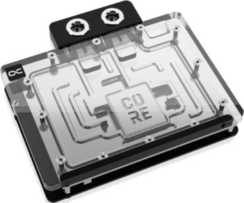 Alphacool 10260 bakplate krom/sort 10260