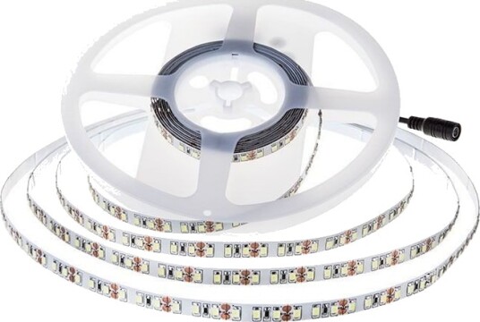 V Tac 5m 11W/m LED strip 24V DC IP20 150lm/W 168 LED pr. meter Dimbar : Dimbar Kulør : Kald