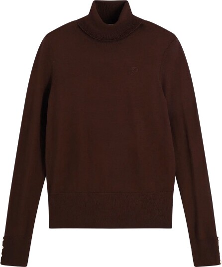 Tommy Hilfiger Merino Ls Turtle Nk Swt   CHOCOLATE   XL