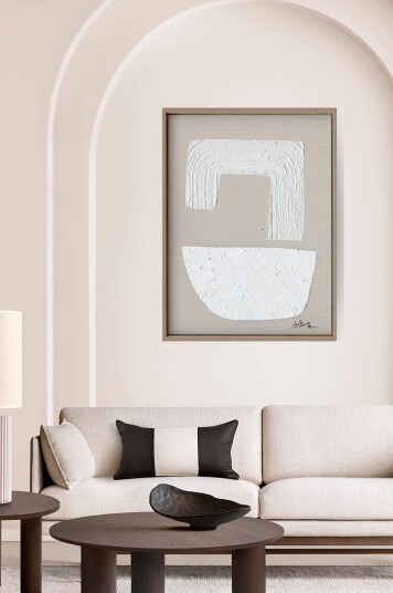Zelected by HouzeInnrammet canva Boho ManiaBeigeBilder & skiltFra Homeroom