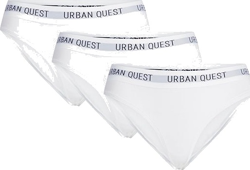 URBAN QUEST 3-Pack Women Bamboo Bikini Brief - White - XL