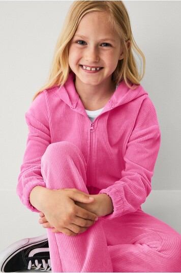 Ellos Collection Hettegenser i velur Rosa