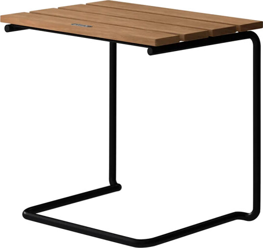 Grythyttan Stålmöbler A3 krakk Teak / Svart Grythyttan Stålmöbler A3 krakk Teak / Svart