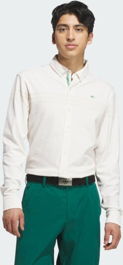 adidas Golf Originals S Ls Button Up Cream S