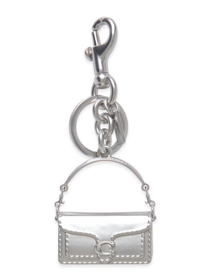 Coach Bag Charm Silver ONE SIZE Coach Bag Charm Silver ONE SIZE