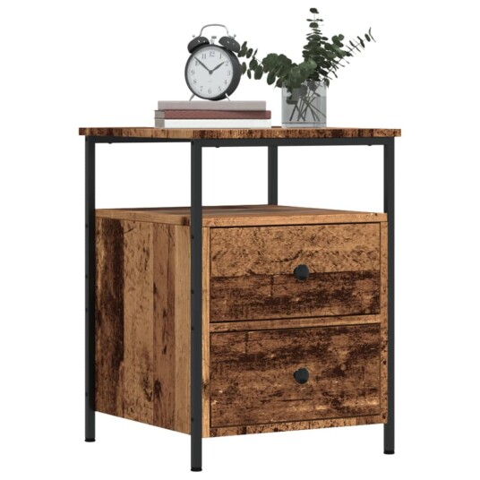 Nattbord gammelt tre 44x45x60 cm konstruert tre 8721158444950