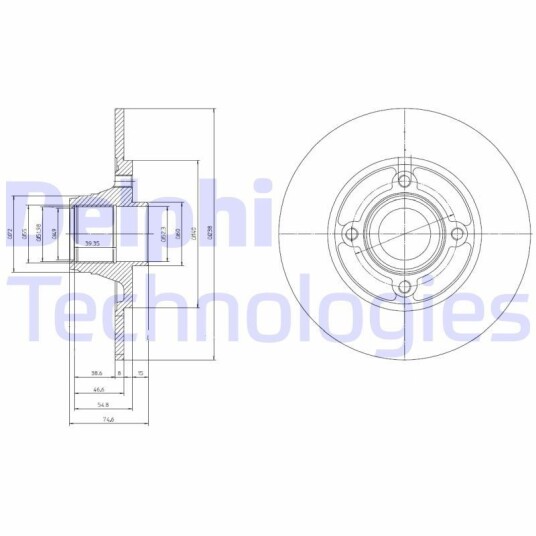 Bremseskive DELPHI BG9033RSC
