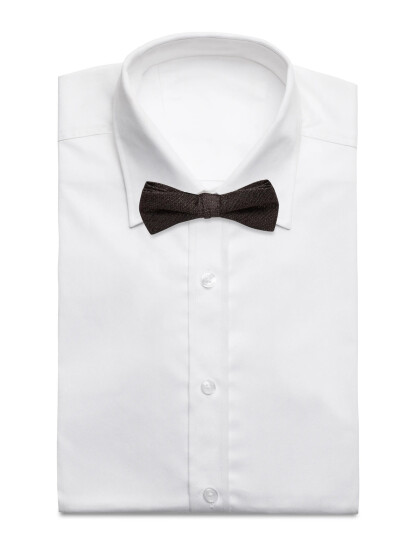 Lindbergh Black Structured Bow Tie - Brown - ONE SIZE Lindbergh Black Structured Bow Tie - Brown - ONE SIZE