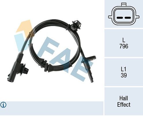 ABS sensor FAE 78312