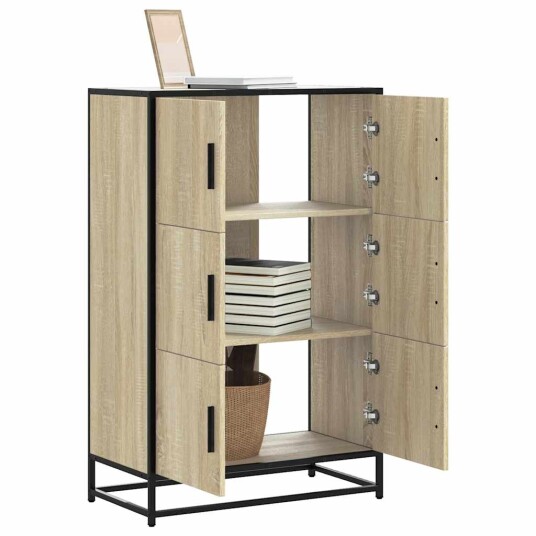 Highboard sonoma eik 68x35x106,5 cm konstruert tre og metall 8721102841293