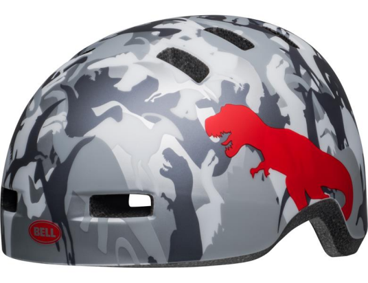 Bell Lil Rippers sykkelhjelm til barn Mattgrå/Sølv/Camo 45 52cm