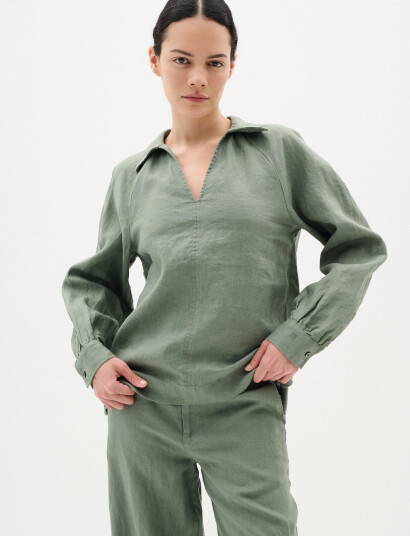 InWear Solinaiw Blouse - Khaki green - 32