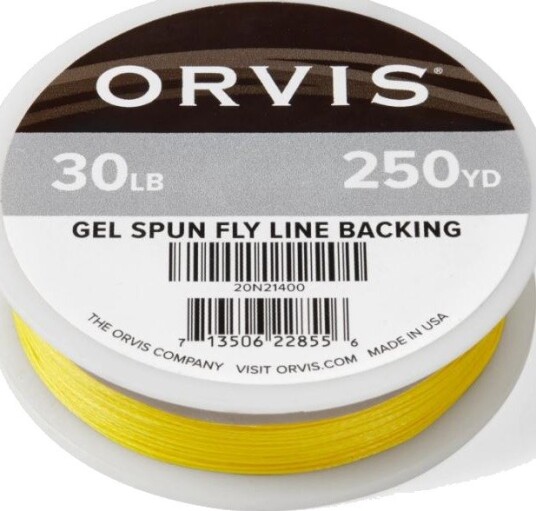 Orvis flue bakline Gul