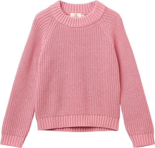 Copenhagen Colors Knitted Classic Rib Sweater BLOSSOM PINK 128