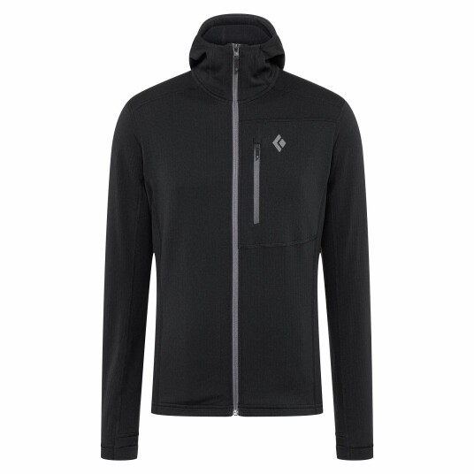 Black Diamond Men's Coefficient Fleece Hoody Granite S, Granite Black Diamond Men's Coefficient Fleece Hoody Granite S, Granite