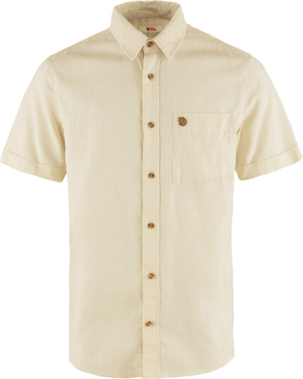 Fjellreven Men's Övik Travel Shirt Short Sleeve Chalk White XL