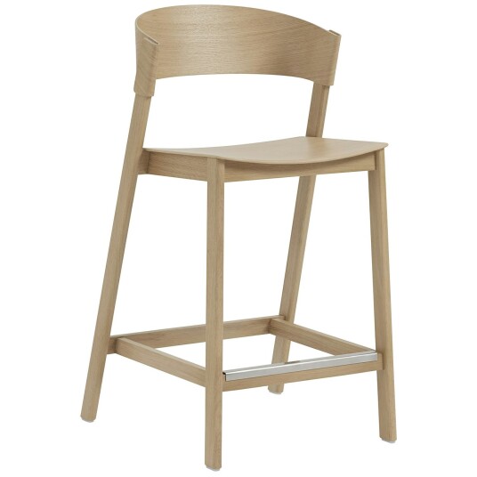 Muuto Cover Barstol med Ryggstøtte 65 cm Eik Muuto Cover Barstol med Ryggstøtte 65 cm Eik