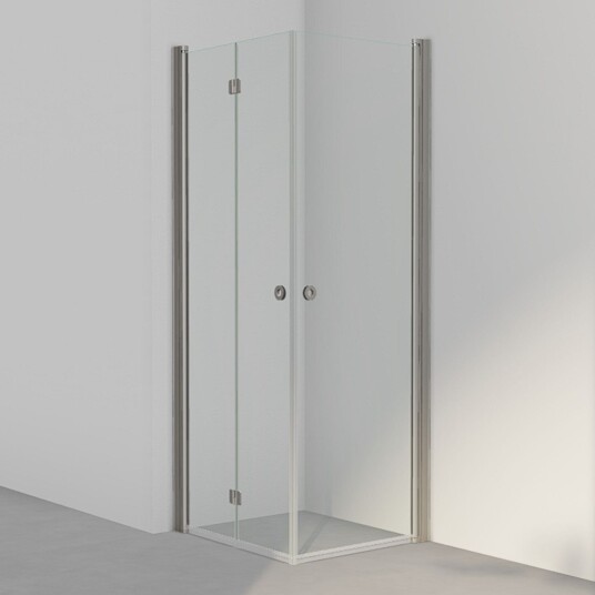 INR Iconic Nordic Rooms Dusjhjørne Linc 66 Flex Standardmål Stone / 70x80cm Venstre Hengslet