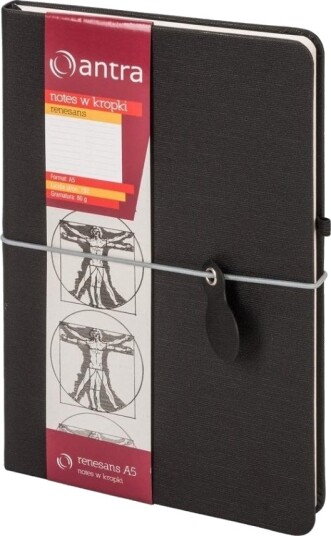 Antra Notes A5 Dots Renaissance Black