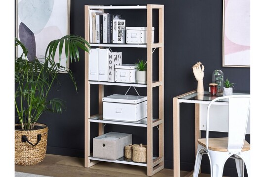 Hylle Skiatook 68x30 cm Hvit/Lyst Tre