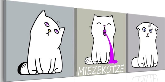 Bilde Miezekotze Cat Trio 120x40 Artgeist sp. z o. o.