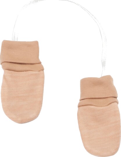 Joha Babyvotter uten tommel i ull/bambus "Farm" Peach Joha Babyvotter uten tommel i ull/bambus "Farm" Peach