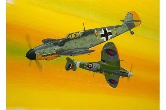 Revell 1:72 Bf109G-10 og Spitfire Mk.V Modellfly Byggesett