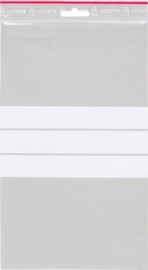 Lynlåspose Grippie 90 Μm 150 X 250 Mm Ld Pe Transparent Med Skrivefelt Lynlåslukning Pakke A 1 Lynlåspose Grippie 90 Μm 150 X 250 Mm Ld Pe Transparent Med Skrivefelt Lynlåslukning Pakke A 1