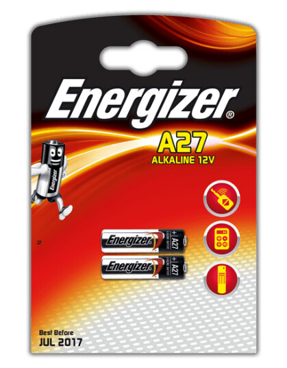 Energizer A27 12V Alkalisk Batteri 2-pakning – 22 mAh