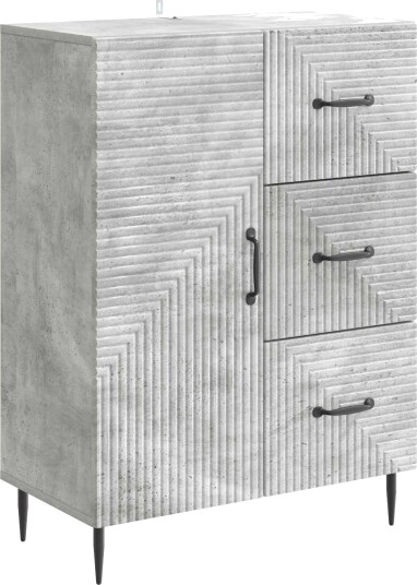  Serviesskap Betonggrå 66 x 34,5 x 89,5 cm Konstruert tre