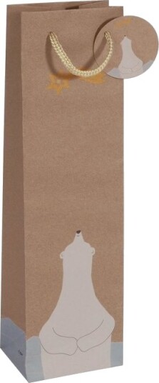 Sigel Gt051, Gavepapirbag, Brun, Bilde, Papir, 157 G/M², 100 Mm