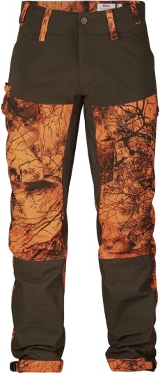 Fjellreven Men"s Lappland Hybrid Trousers Orange Multi Camo Deep Forest