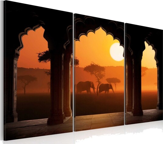 Bilde The Tranquillity Of Africa Triptych 60x40 Artgeist sp. z o. o.