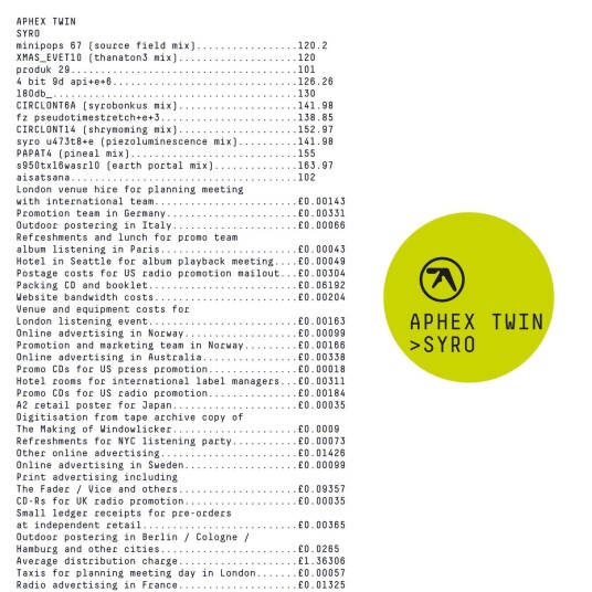 Aphex Twin Syro LP/Vinyl Aphex Twin Syro LP/Vinyl