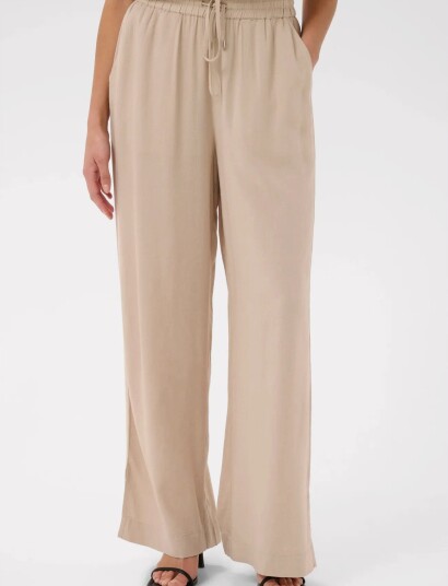 Kaffe Kamilia Wide Pant   Beige   36