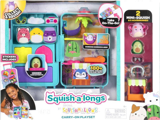 Squishalongs Squish A Longs Luggage Playset Squishalongs Squish A Longs Luggage Playset