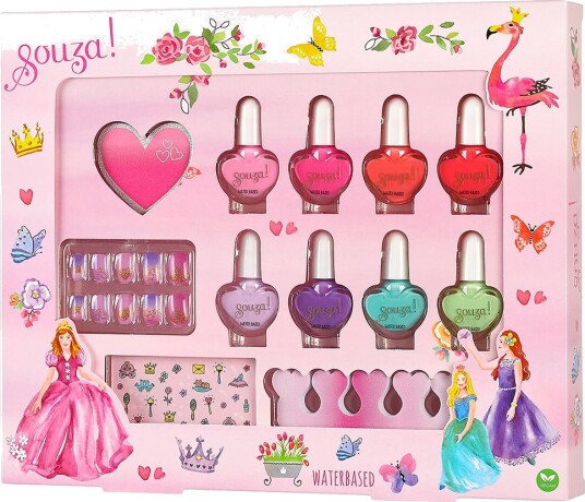 Souza Prinsesse Neglesett For Barn 3+ År Souza Prinsesse Neglesett For Barn 3+ År