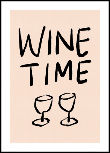 It"s Wine Time Plakat / 100x150