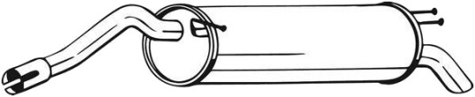 Bakre eksospotte BOSAL 148-347 Bakre eksospotte BOSAL 148-347